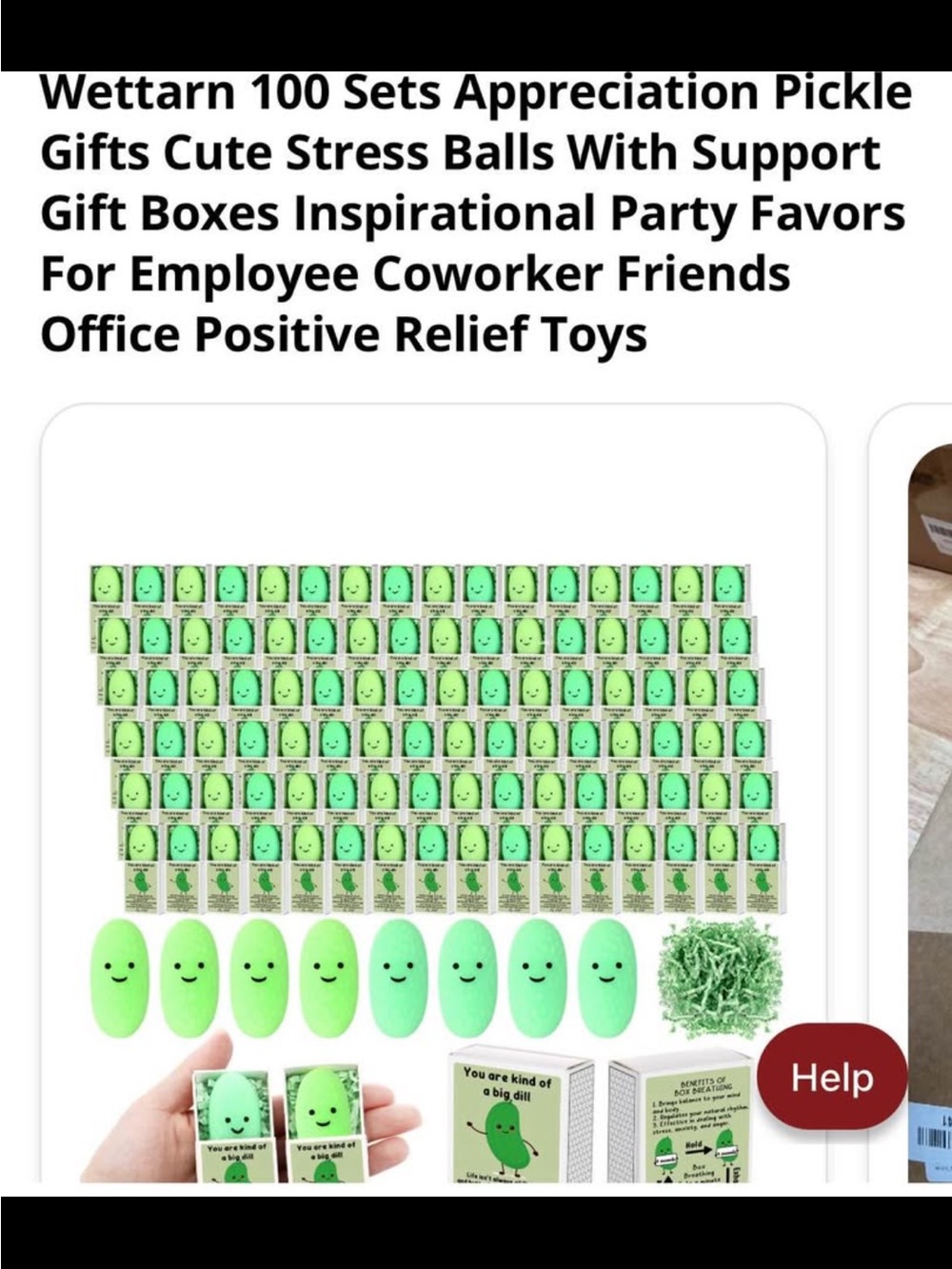 Squishy Green Pickle Stress Ball Party Favors - 100 Sets